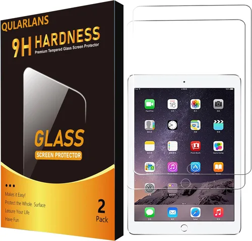 Miniatura 9 de Qularlans Paquete de 2 protectores de pantalla para iPad de 9ª, 8ª, 7ª generación de 10.2 pulgadas 2021/2020/2019, película de vidrio templado