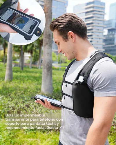 Miniatura 3 de Zelvot Chaleco para Correr para Mujeres y Hombres, Patente Original de EE. UU., Chaleco de Hidratación para Correr con Correas de Pecho Ajustables