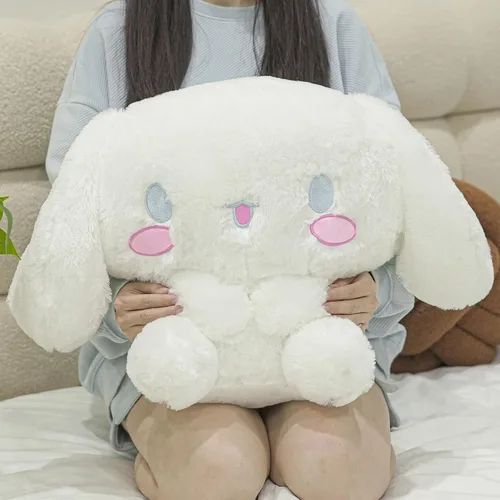 Miniatura 7 de Juju - Peluche Kawaii blanco (20 pulgadas), lindos animales de peluche kawaii, peluches grandes de peluche, peluches grandes, lindos peluches