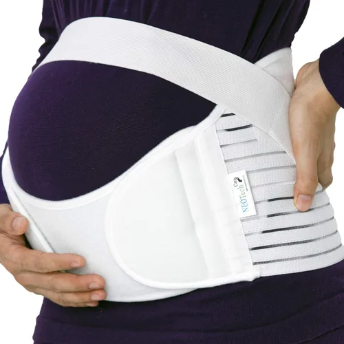 NeoTech Care Belly Band for Pregnant Women Pregnancy Must Haves Maternity Belt Abdomen, Waist, Pelvis & Back Support (Size M, Ivory Color)