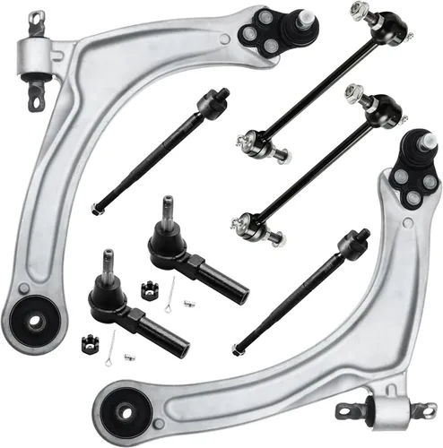 Miniatura 67 de Detroit Axle - Kit de brazos de control de extremo delantero de 8 piezas para Dodge Dakota 00-04, Durango 00-03, 4 brazos de control superior e