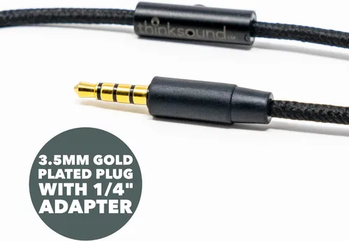 Miniatura 4 de thinksound ov21 - Auriculares con cable – Monitor de estudio profesional con micrófono de grado profesional, aclamado por la crítica, con cable