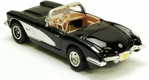 Miniatura 5 de Motor Max 1/24 Escala Diecast Negro 1959 Chevy Corvette Convertible Modelo Coche