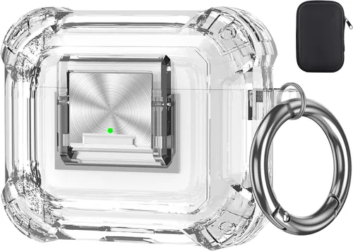 Miniatura 56 de Valkit Funda compatible con AirPods Pro, transparente con kit de limpieza, funda protectora de TPU suave para AirPods Pro Gen 2nd/1st 2023/2022/2019