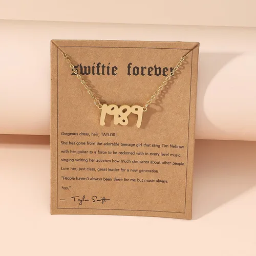 Miniatura 3 de Adoshine Collar Taylor Reputation All too well 1989 Mid night Eras Speaknow Fearless Signature Folklore Collar Joyería Regalos Musicales