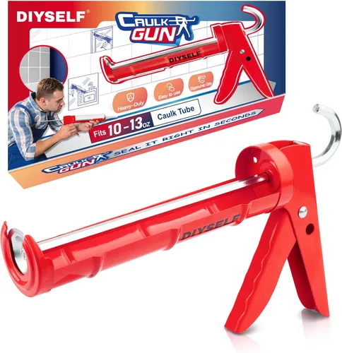 Miniatura 9 de Kit de Pistola de Calafateo DIYSELF, Kit de Herramientas de Calafateo Profesional - Herramienta de Acabado de Sellado de Silicona para Remoción