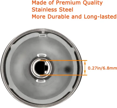 Miniatura 4 de GE Cafe Range - Perilla de repuesto para quemador de cocina WB03X25889 para CGP350 y CGP350, perillas de cocina de acero inoxidable para reemplazar