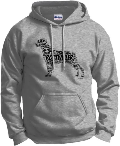 Miniatura 4 de ThisWear Rottweiler Word Art - Sudadera con capucha para perro y cachorro