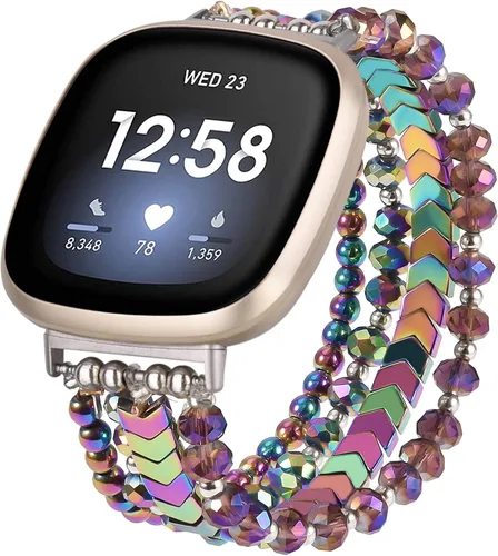 Miniatura 12 de MOFREE Bracelet Compatible with Fitbit Versa 3/Versa 4 Bands/Fitbit Sense/Sense 2 Bands for Women