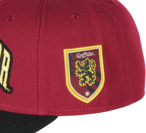 Miniatura 3 de Harry Potter Gryffindor - Gorra ajustable con diseño de escudo de casa, Gryffindor