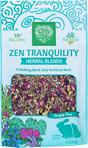 Miniatura 3 de Small Pet Select - Mezcla de hierbas Zen Tranquility, una golosina herbaria natural para conejos y cobayas, 4.4 onzas