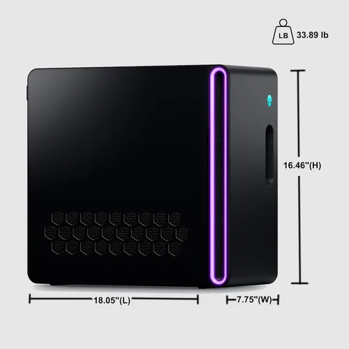 Miniatura 7 de Dell Alienware Aurora ACT1250 Gaming AI Desktop Intel 20-core Ultra 7 265F 32GB RAM 1TB SSD GeForce RTX 5080 GDDR7 (hasta 1801 AI Tops) 9.449 in