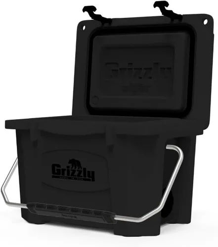 Miniatura 3 de Grizzly 20 Cooler Cofre de hielo de 20 cuartos de galón duradero con aislamiento rotomoldeado Fabricado en Estados Unidos Garantía de por vida