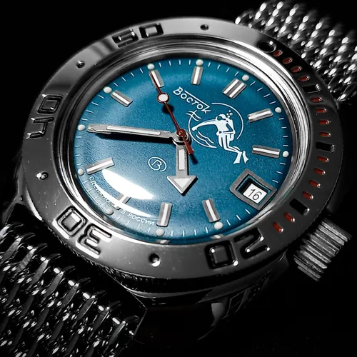 Miniatura 4 de VOSTOK Amphibia 710059 Scuba Dude Automatic Self-Winding Diver Wrist Watch
