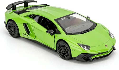 Miniatura 11 de TGRCM-CZ Modelo de coche a escala 1/36 Lamborghini Aventador LP770-4 de fundición, coche de juguete de aleación de zinc para niños, coche de juguete