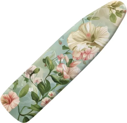 Miniatura 16 de Funda para tabla de planchar con estampado de rosas vintage con gancho y bucle, sujetadores ajustables, fundas protectoras para tabla de planchar