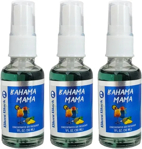 Ambientador concentrado en espray de 1 oz. Botella de vidrio - Bahama Mama Scent 3 unidades