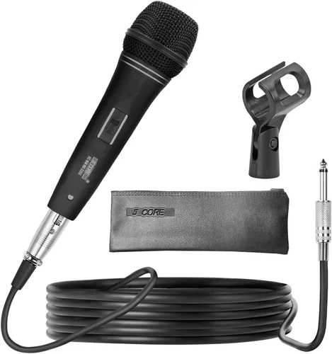 Miniatura 12 de 5 CORE Micrófono cardioide dinámico para canto de karaoke Micrófono profesional con cable XLR para escenario y estudio con imán de neodimio - ND 58