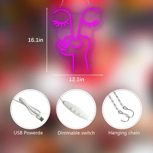 Miniatura 4 de Divertidos letreros de neón de mal olor para decoración de pared, luz de neón LED para baño, regalos de fiesta de cumpleaños de Navidad