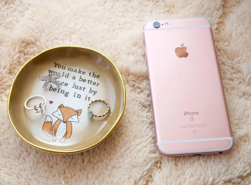 Miniatura 6 de Regalo para mamá, soporte para platos de anillo de zorro, haces del mundo un mejor lugar en él, regalo del día de la madre, regalos para mamá