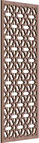 Miniatura 121 de Madison Paneles de pared decorativos de madera con calado, 9 3/8 pulgadas de ancho x 24 3/8 pulgadas de alto x 3/8 de alto, roble rojo rojo (Red Oak)