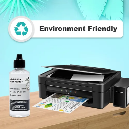 Miniatura 7 de Kit de limpieza de cabezal de impresión para impresoras de inyección de tinta, 2 soluciones de limpieza universal de 3.5 fl oz, boquilla