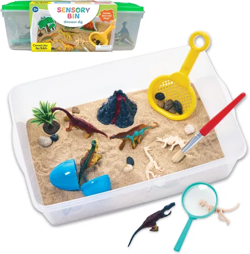 Miniatura 9 de Creativity for Kids Cubo Sensorial: Juego de Zona de Construcción - Actividades de Aprendizaje Preescolar, Juguetes de Excavadora para Niños de 3-5+