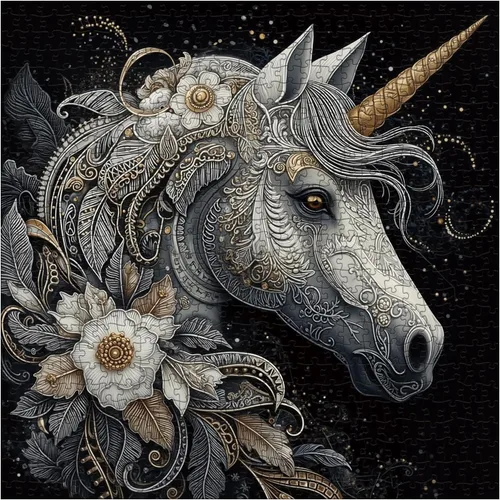 Miniatura 8 de Rompecabezas de animales divertidos de 1000 piezas para adultos, rompecabezas coloridos de perro, caballo, león, rompecabezas de elefante, panda