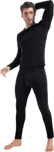 Miniatura 8 de CL convallaria Long Johns - Ropa interior térmica para hombre, forro polar suave, capa base para clima frío, conjunto de regalo