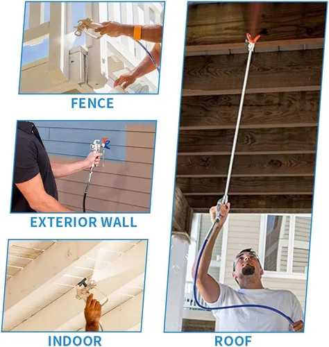 Miniatura 6 de 12 puntas de rociador sin aire, puntas de rociador de pintura, protector de punta y estuche de almacenamiento negro, adecuadas para pistola