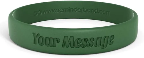 Miniatura 30 de Reminderband - Pulsera clásica de silicona 100% personalizada – Pulsera de goma de silicona personalizada – Personalizable, eventos, regalos, apoyo