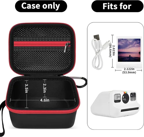 Miniatura 4 de ANKHOH Funda para Cámara Digital para Polaroid Go Generation 2 Gen 2/9035/9071/9070 Cámara Mini Instantánea, Almacenamiento de Cámaras de Película