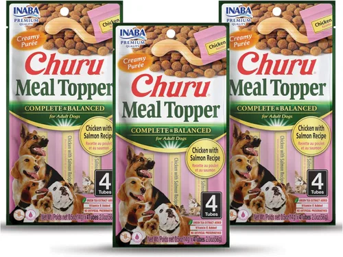Miniatura 16 de INABA Churu - Decoración de comida para perros, completa y equilibrada, cremosa, para lamer puré para perros, tubo de 0.5 onzas, 20 tubos