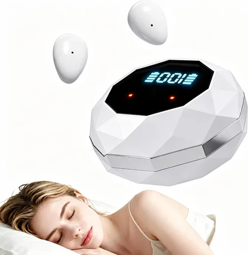 Miniatura 12 de Auriculares para dormir de lado, mini Bluetooth inalámbrico invisible 5.4, auriculares para dormir con pantalla LED, auriculares pequeños