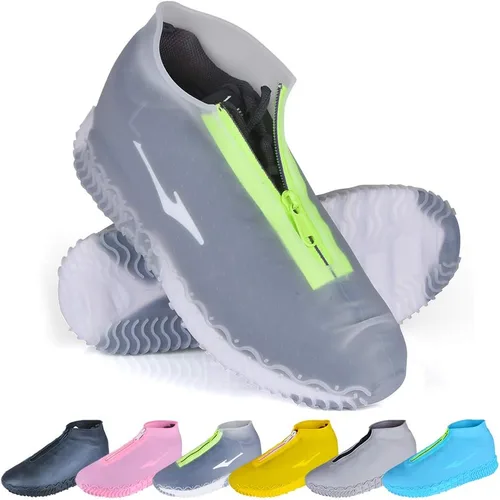 Miniatura 9 de Shoe Covers Waterproof Reusable Foldable Not-Slip Rain Shoe Covers with Zipper,Shoe Protectors Overshoes Rain Galoshes for Kids Men and Women