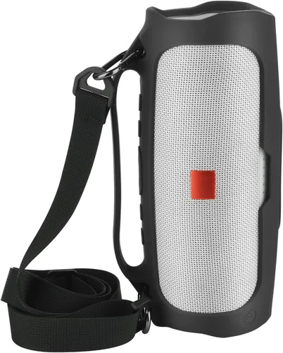 Miniatura 9 de Funda de silicona para altavoz portátil JBL Charge 4 impermeable, funda de transporte de viaje, funda protectora con asa, correa de hombro ajustable