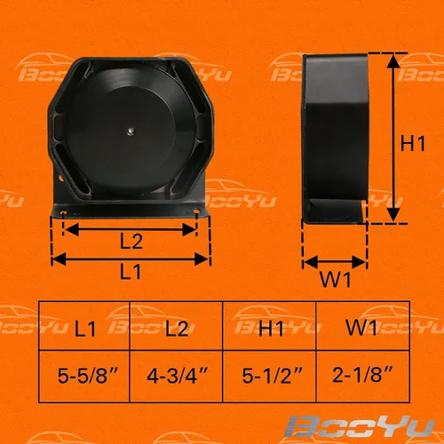 Miniatura 6 de Altavoz de bocina de sirena PA de 200 W compacto de alto rendimiento [ultra delgado] [8 ohmios] [125-135 dB] [IP66 impermeable]