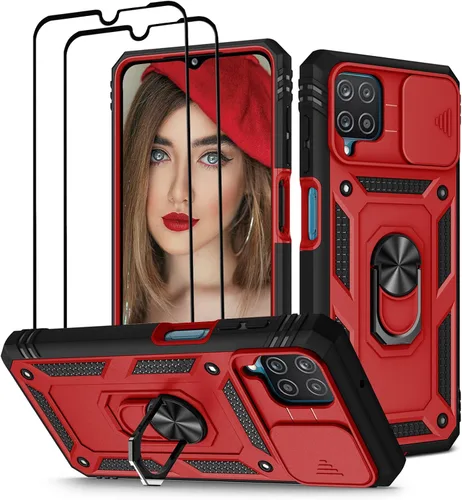 Miniatura 17 de Jeylly Funda para Samsung Galaxy S22 5G con [2 protectores de pantalla de vidrio templado], a prueba de golpes, grado militar, funda protectora