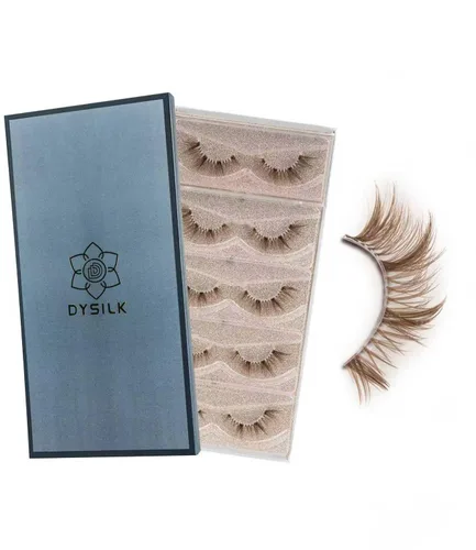 Miniatura 16 de DYSILK Pestañas postizas Wispy - Pestañas postizas de visón 5 pares 6D Extensión de pestañas postizas falsas de visón, Pestañas postizas naturales 5