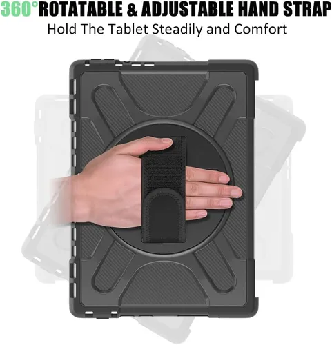 Miniatura 3 de ZenRich Funda Surface Pro 8 13 pulgadas 2021, zenrich Funda Resistente para Surface Pro 8 con Soporte de Pata Giratoria de 360 Grados y Correa