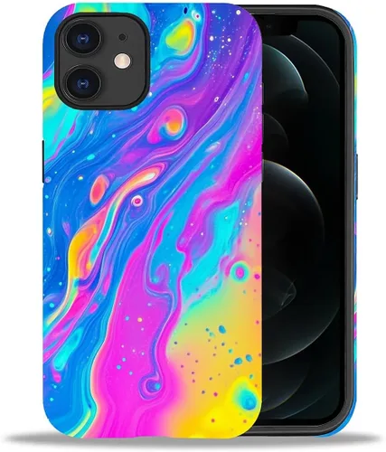 Miniatura 80 de DAIZAG Funda compatible con iPhone 11, hermoso color arena, patrón completo, carcasa rígida híbrida de plástico TPU + funda de protección