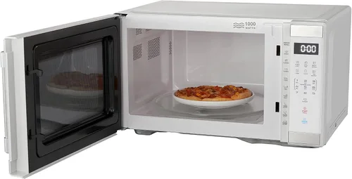 Miniatura 4 de Horno de microondas de tamaño medio de 1.1 pies cúbicos 1000 W, 1000 W, acero inoxidable blanco