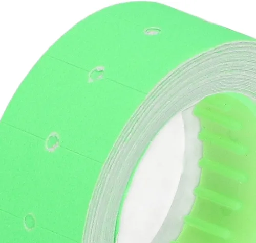 Miniatura 6 de 30 rollos 15000 etiquetas de pistola de precios, etiquetas de precios de una sola fila etiqueta de pistola de precio para Mx-5500 M5500 verde