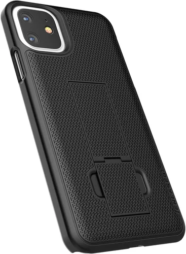Miniatura 6 de Encased Funda para cinturón iPhone 11 con clip (Serie DuraClip) Funda ultradelgada con funda (Negro)