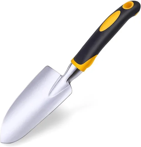 Miniatura 8 de Paleta de jardín con mango ergonómico antideslizante de goma suave para plantar, trasplantar, deshierbar, mover y alisar el suelo, regalo
