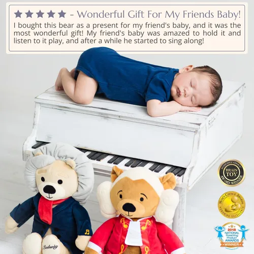 Miniatura 5 de Ludwig Van Beethoven - Oso virtuoso, música clásica para bebés, juguete educativo para bebés, niños y adultos