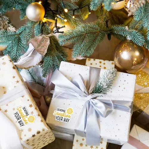 Miniatura 4 de Calcomanías de envío de Sunshine Your Way, regalo de pedido de pequeñas empresas, embalaje de correo feliz para minoristas en línea, sobres