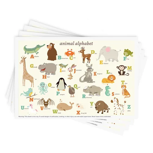 Babebay Manteles individuales desechables adhesivos para bebés, niños y niños pequeños, manteles individuales adhesivos para mesa de restaurante, 12