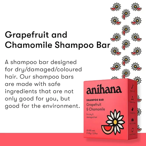 Miniatura 2 de ANIHANA Juego de barra de champú y acondicionador para cabello seco dañado, seguro para teñido, hidratante, aspecto saludable, sin parabenos