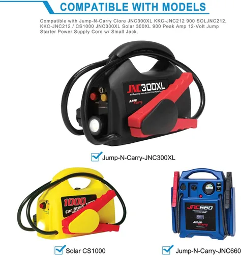 Miniatura 3 de Adaptador de CA a CC para Jump-N-Carry Clore JNC300XL KKC-JNC212 900 SOLJNC212, KKC-JNC212 / CS1000 JNC300XL Solar 300XL 900 Peak Amp 12-Volt Jump